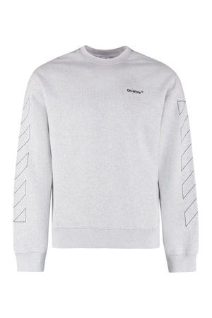 Cotton crew-neck sweatshirt-0